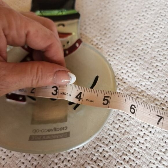 Creative Co-op Dishwasher Safe Snowman Candy, Trinket, Key Dish - Picture 5 of 6